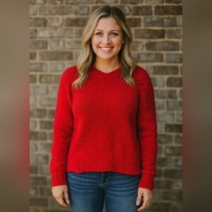 NWT MinkPink Lucie Raglan Knit Puffy Sleeve Sweater